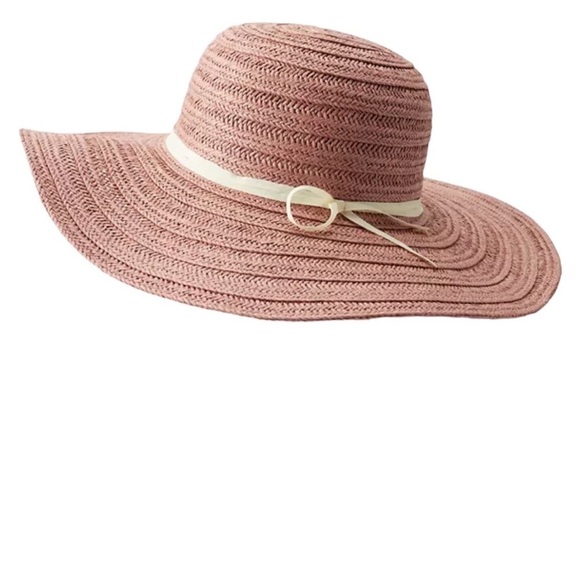 LC Lauren Conrad Wide Brim Floppy Straw Sun Hat - Picture 6 of 6